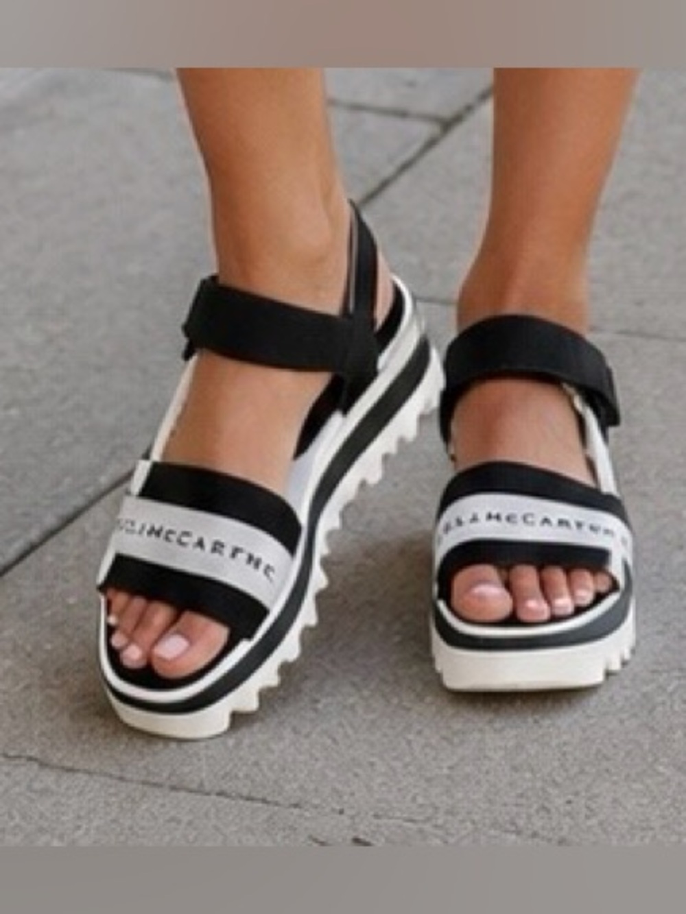 Stella McCartney Platform Colorblock Sandals sz 7